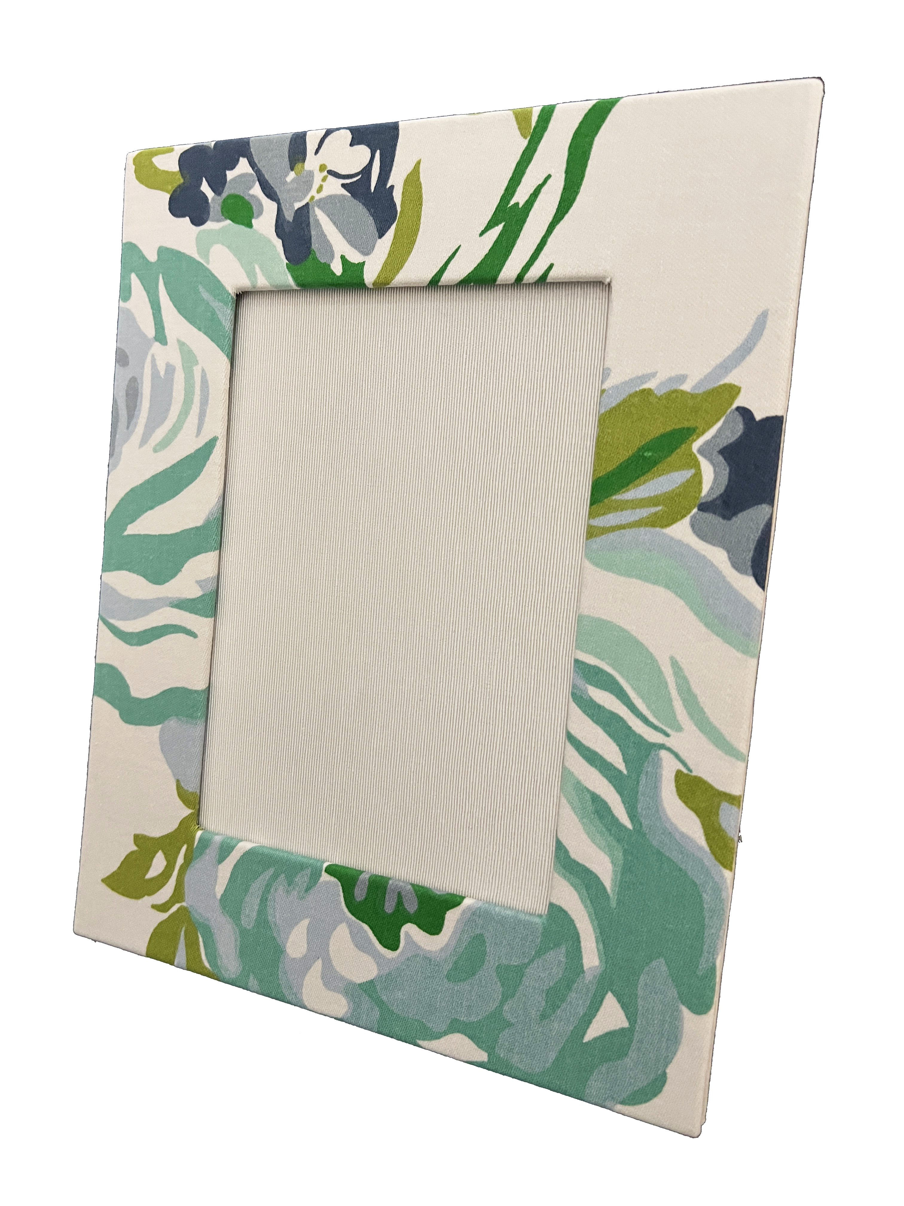 Draper Fabric Picture Frame - Princess Grace Rose - Blue