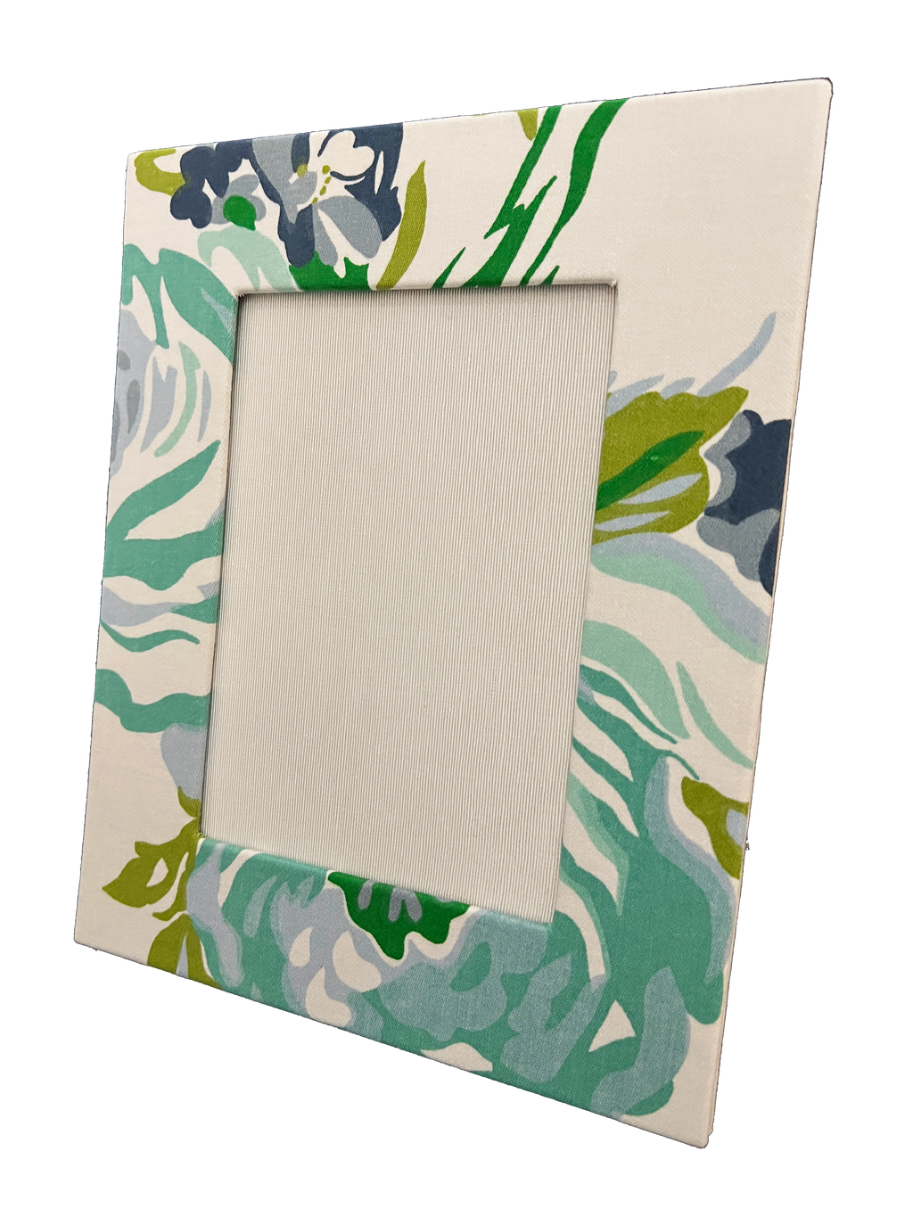 Draper Fabric Picture Frame - Princess Grace Rose - Blue