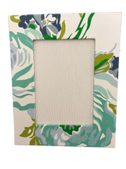 Draper Fabric Picture Frame - Princess Grace Rose - Blue