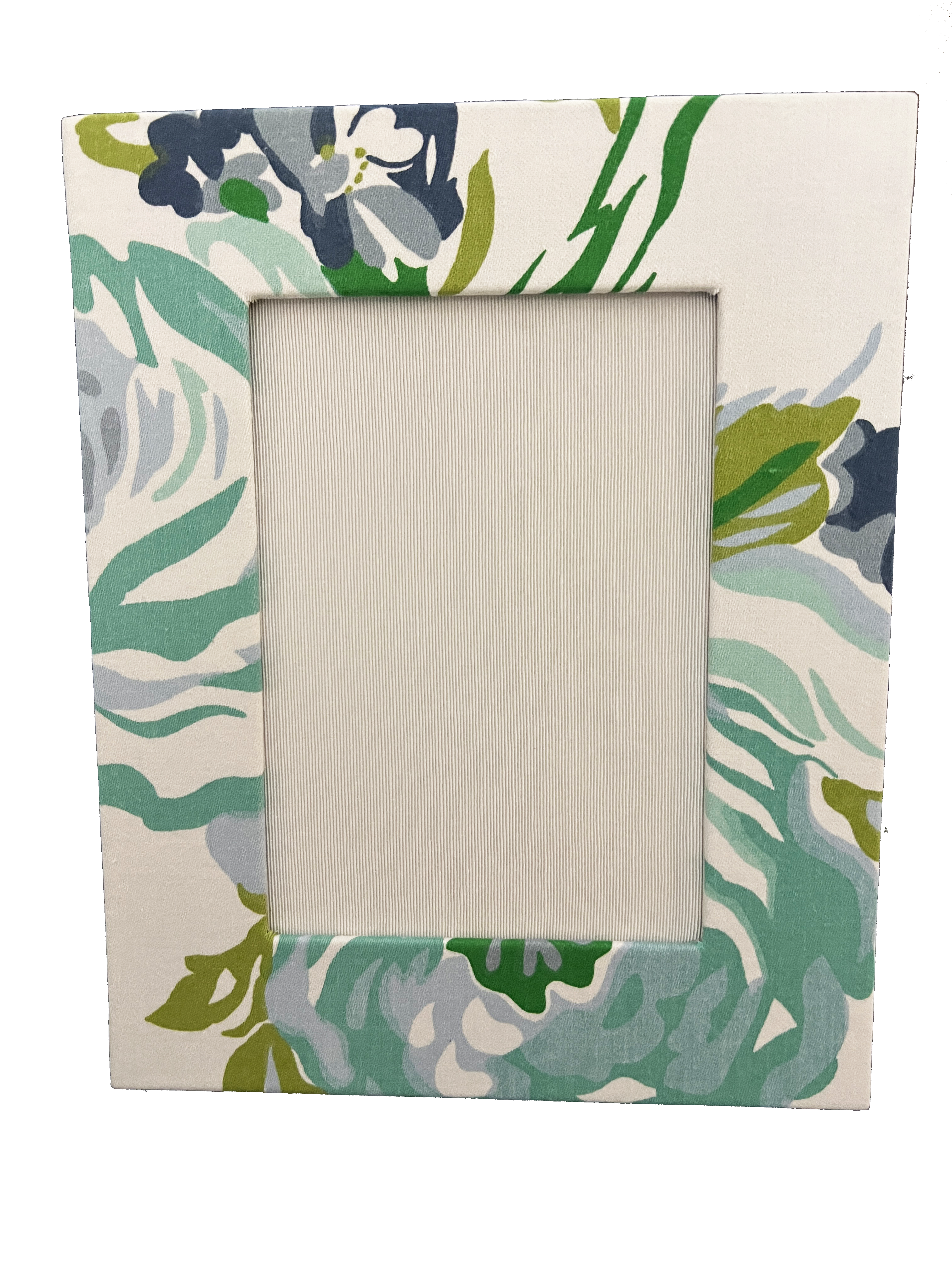 Draper Fabric Picture Frame - Princess Grace Rose - Blue