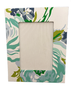 Draper Fabric Picture Frame - Princess Grace Rose - Blue