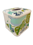 Draper Fabric Tissue Holder - Princess Grace Rose Blue
