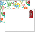 Grand Phone Booth Floral Notecards with Envelopes