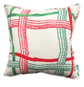 Nahant Ribbon Throw Pillow - Festive