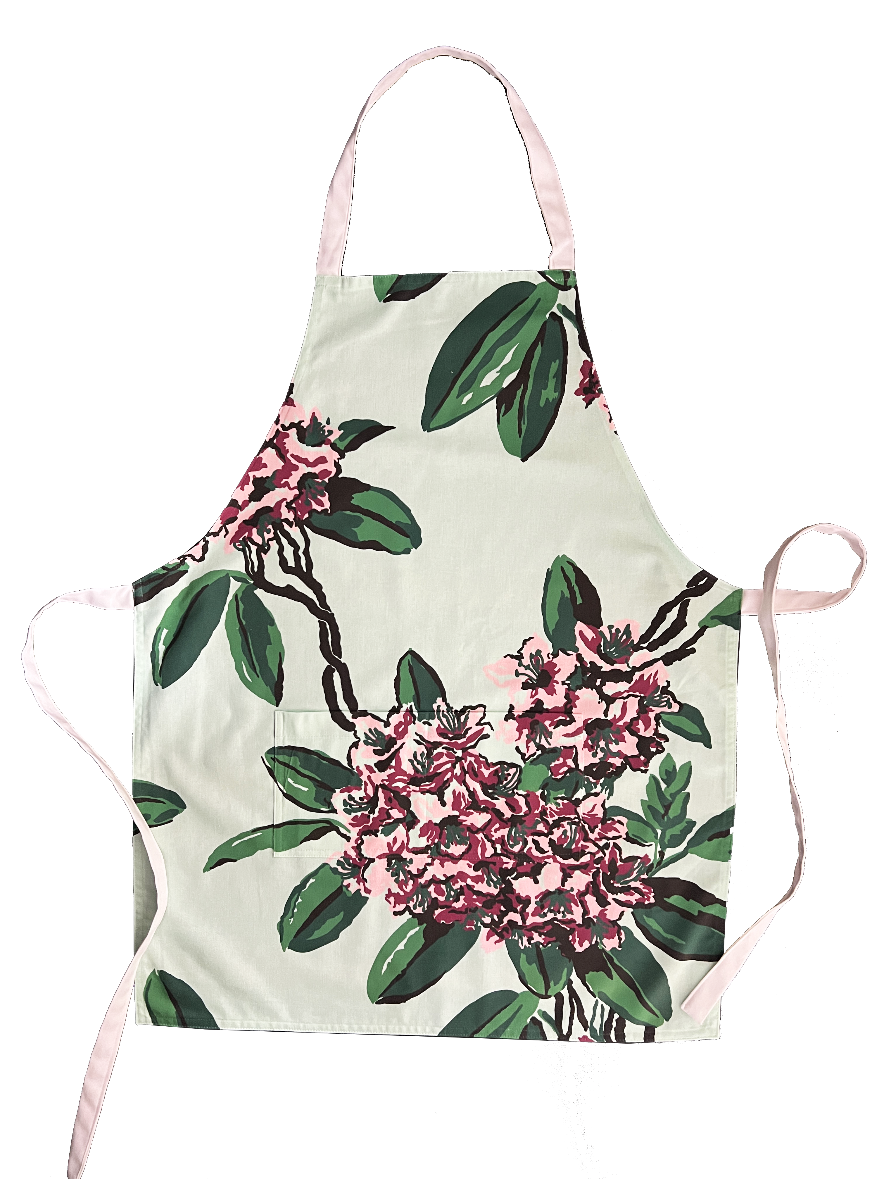 Draper Fabric Apron - Rhododendron Mint