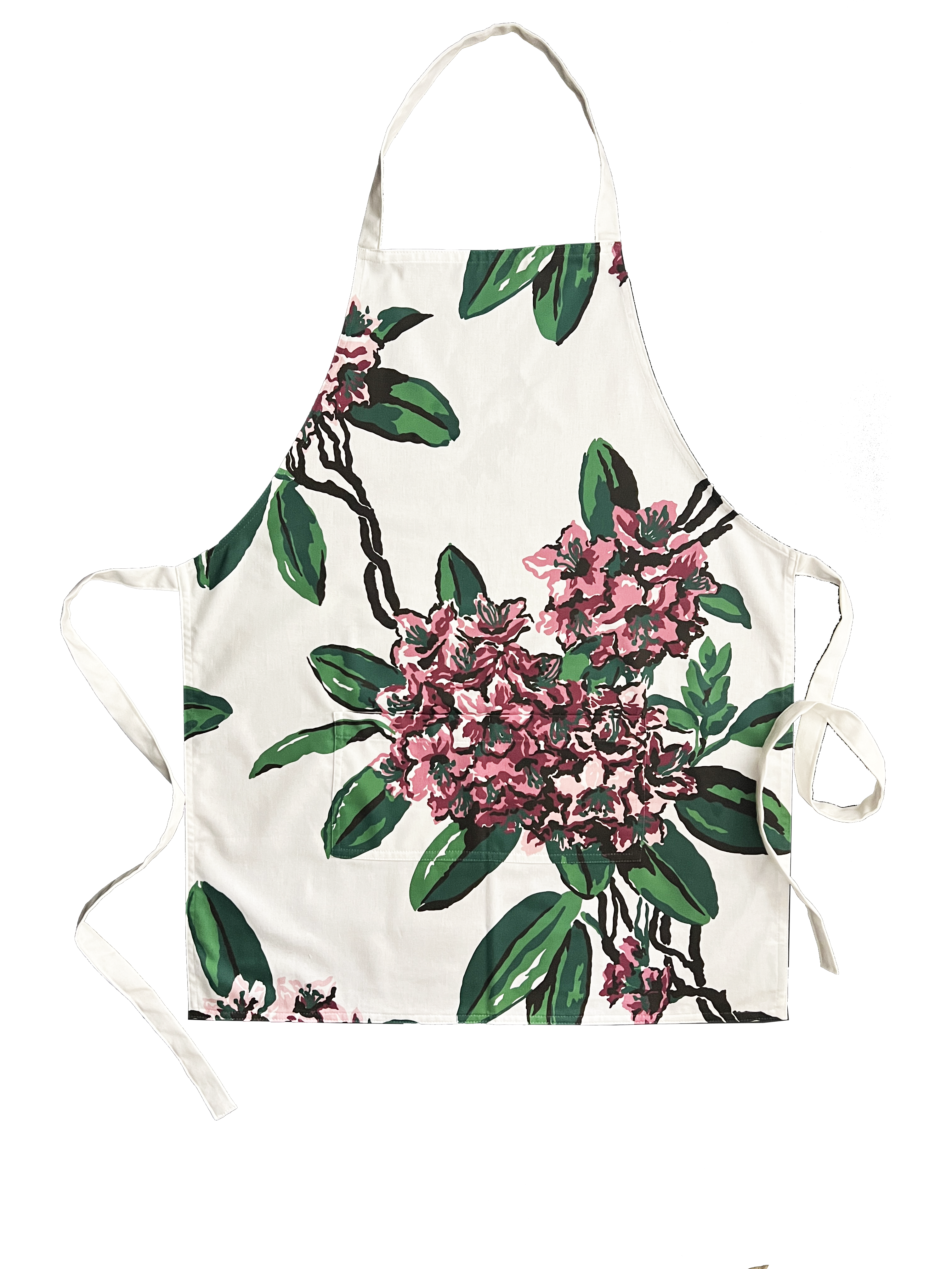 Draper Fabric Apron - Rhododendron White