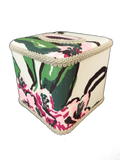 Draper Fabric Tissue Holder - Rhododendron Mint