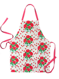 Draper Fabric Apron - Geranium Ribbon