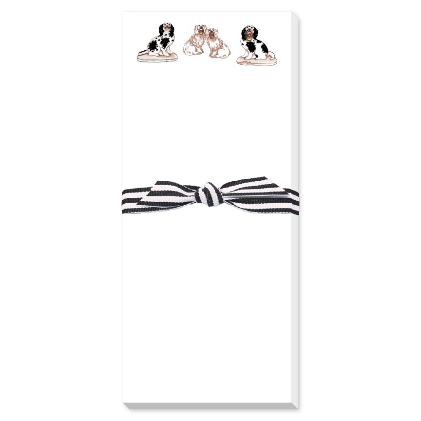 Staffordshire Dogs Notepad Skinny