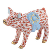 Herend Blue Ribbon Pig