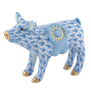 Herend Blue Ribbon Pig