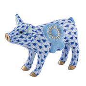 Herend Blue Ribbon Pig