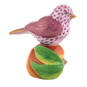 Herend Bird on Peach