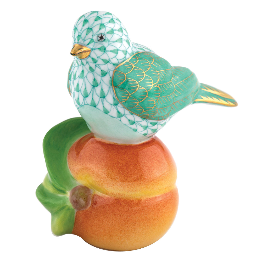 Herend Bird on Peach