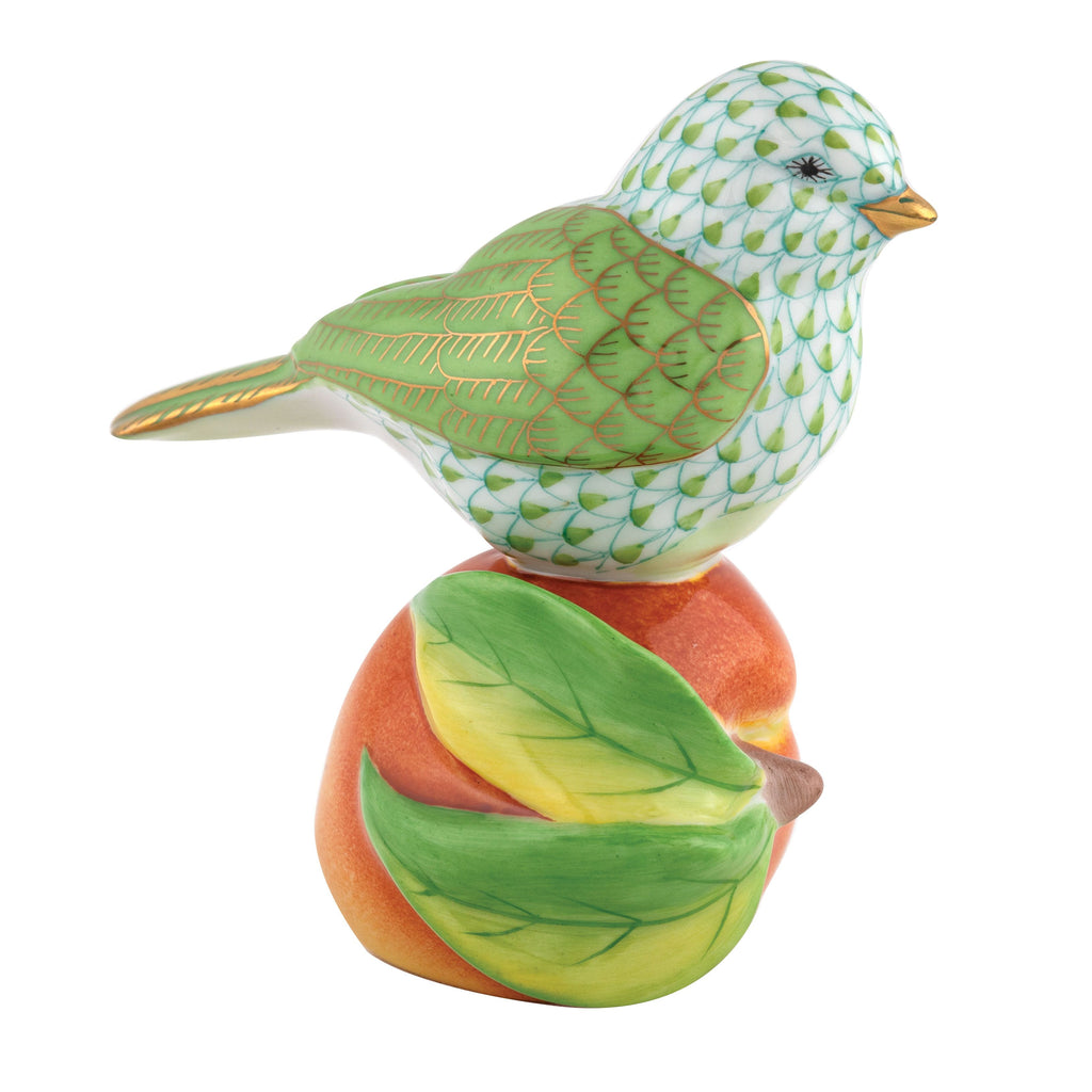 Herend Bird on Peach