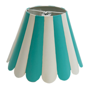 Cabana Stripe Scallop Chandelier Shade