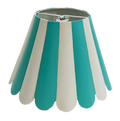 Cabana Stripe Scallop Chandelier Shade