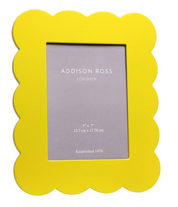 Scalloped Lacquer Picture Frame