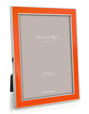 Silver Enamel Picture Frame