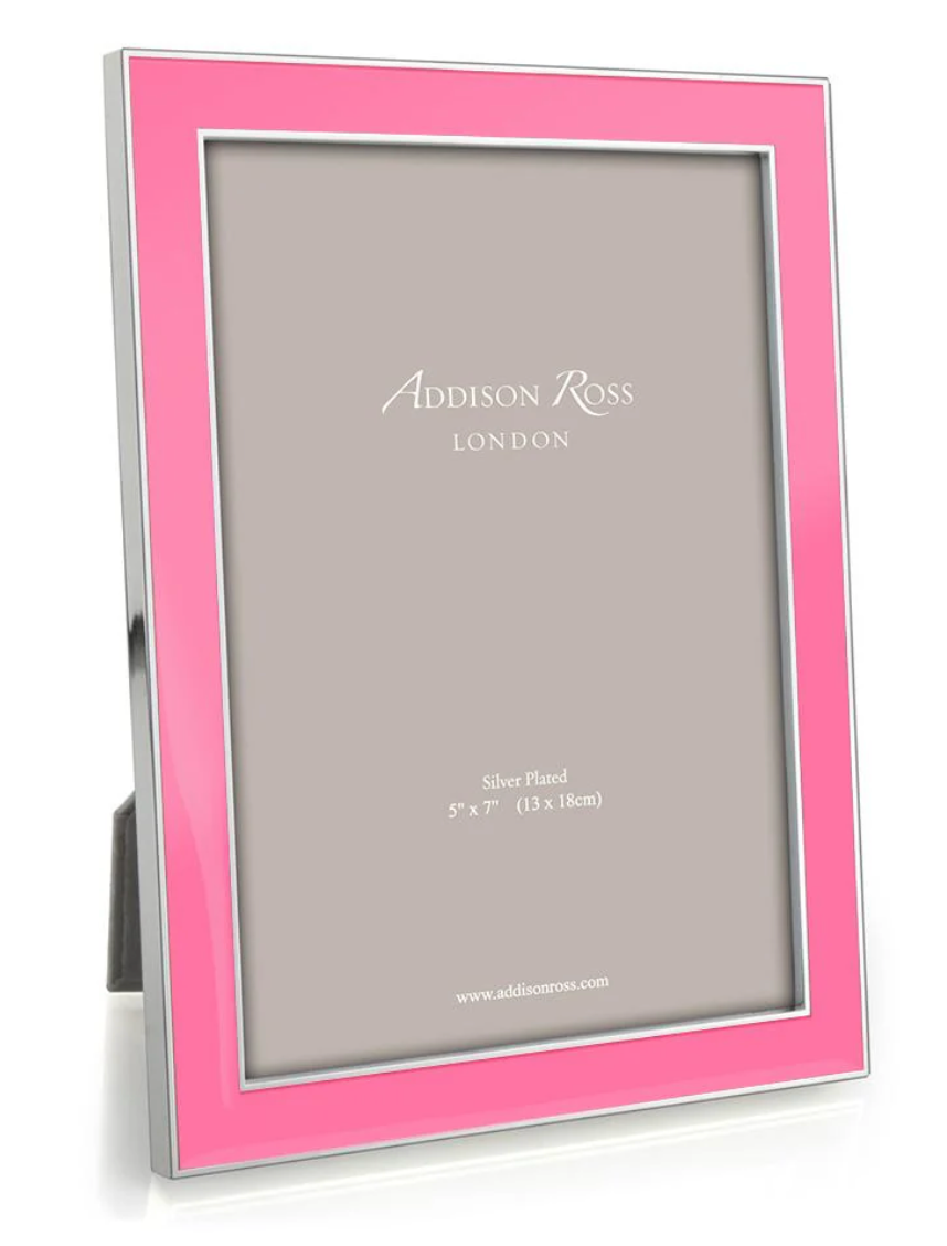 Silver Enamel Picture Frame