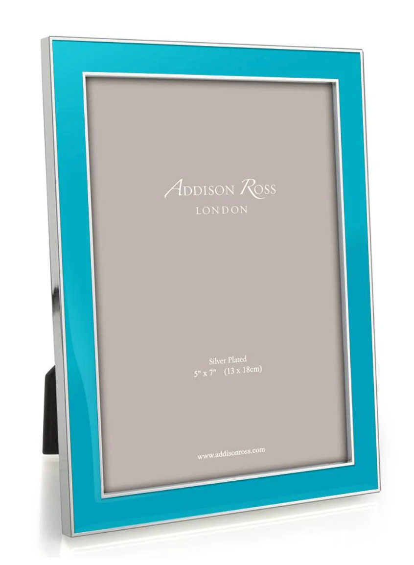 Silver Enamel Picture Frame