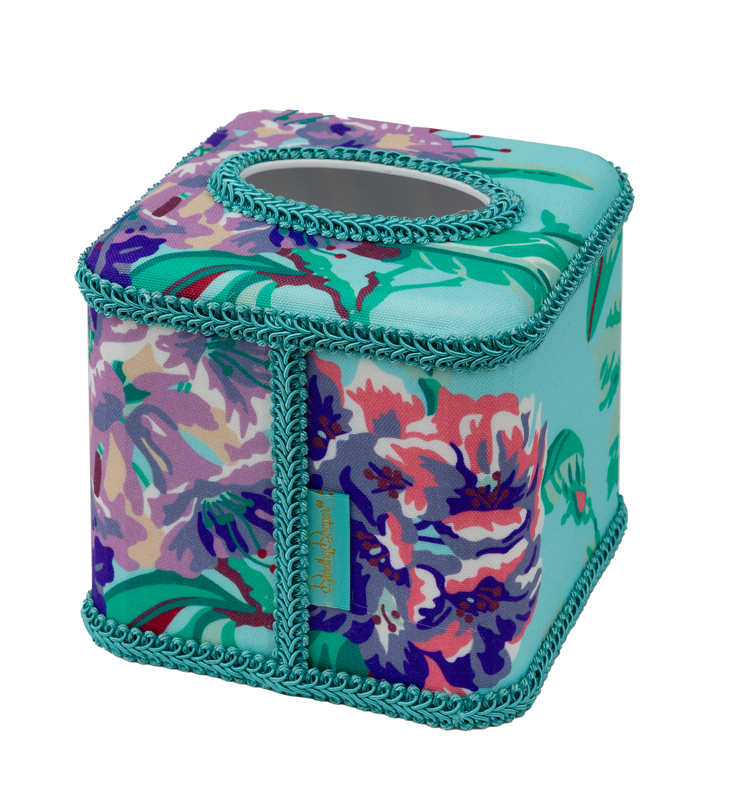 Draper Fabric Tissue Holder - Snapdragon Mint