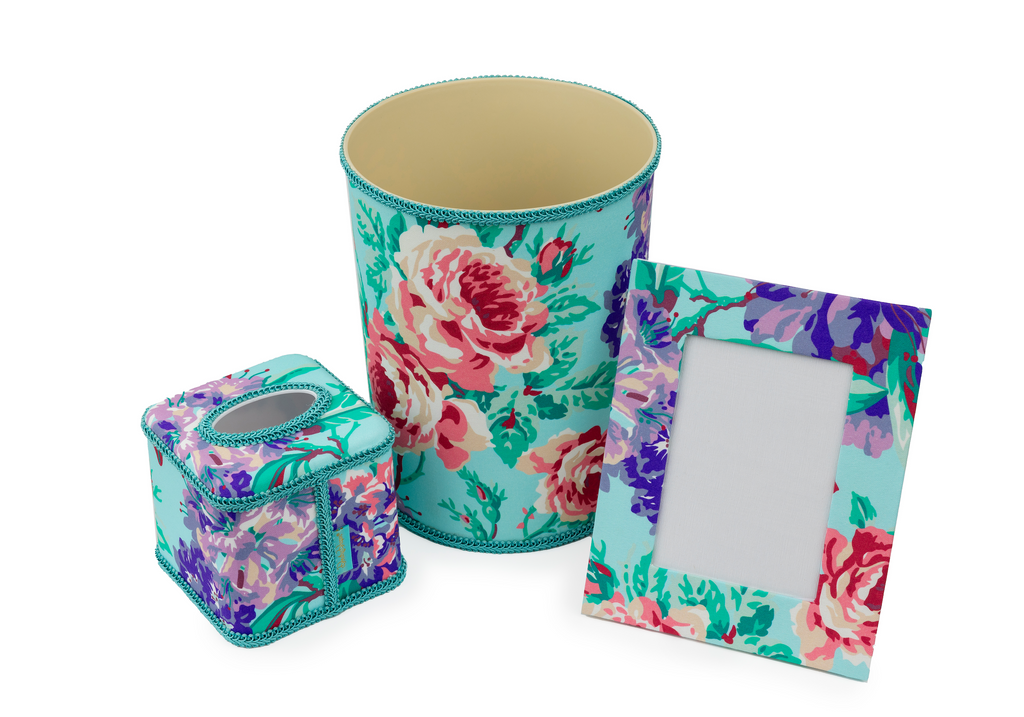 Draper Fabric Tissue Holder - Snapdragon Mint