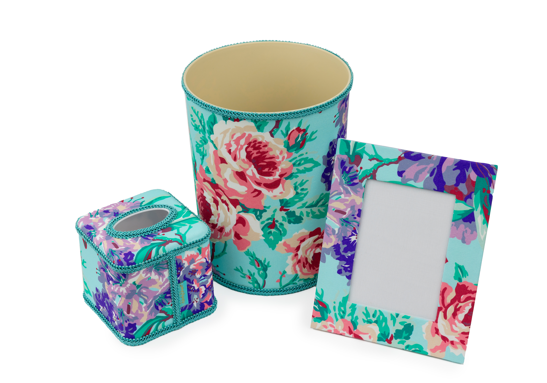 Draper Fabric Tissue Holder - Snapdragon Mint