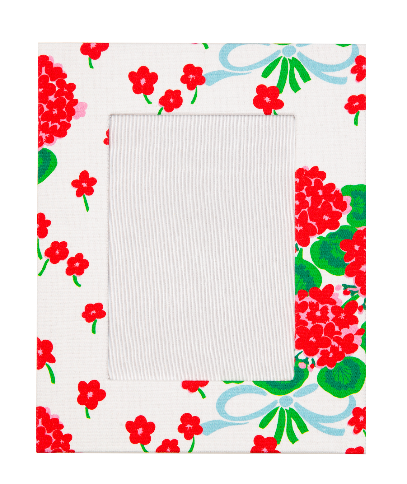 Draper Fabric Picture Frame - Geranium Ribbon