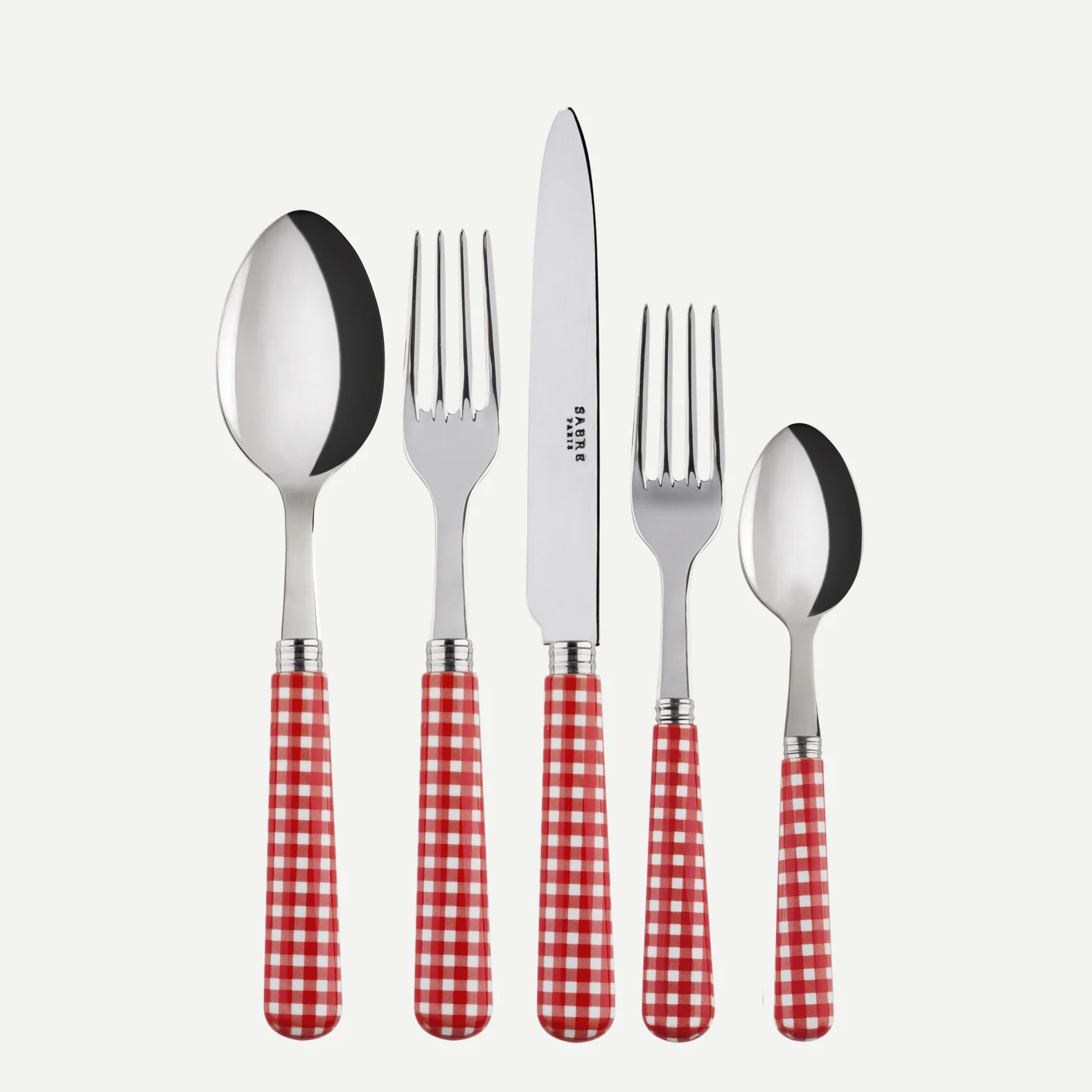 Sabre Gingham Flatware Set