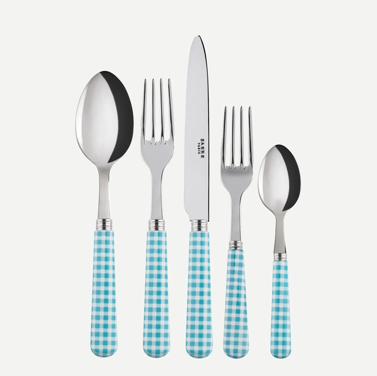Sabre Gingham Flatware Set