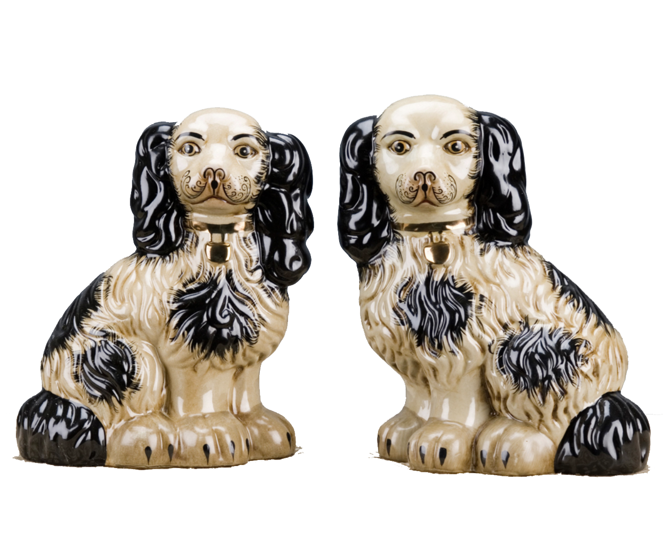 Staffordshire Dog - Large - Black