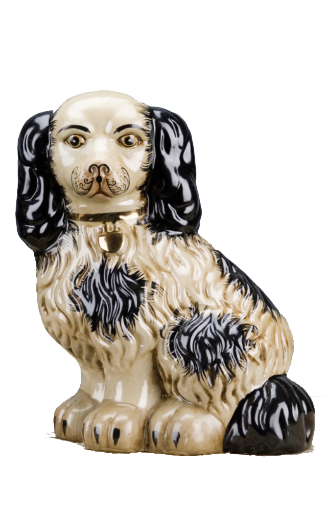 Staffordshire Dog - Large - Black