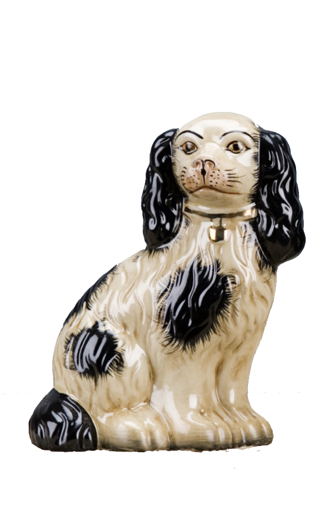 Staffordshire Dog - Medium - Black