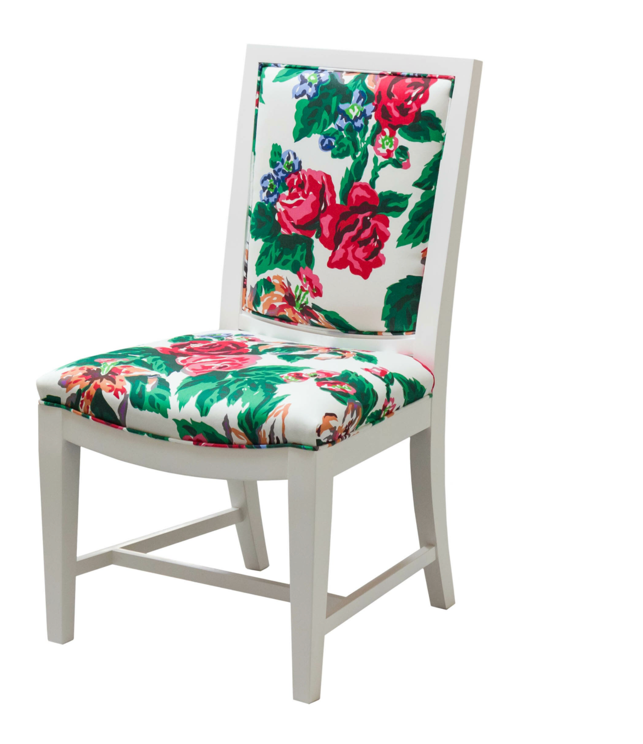 Floral Back Side Chair