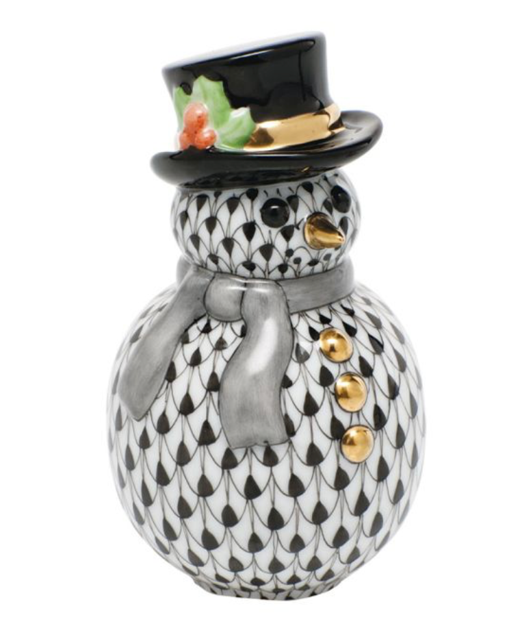 Herend Snowman With Scarf