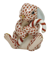 Herend Candy Cane Bunny