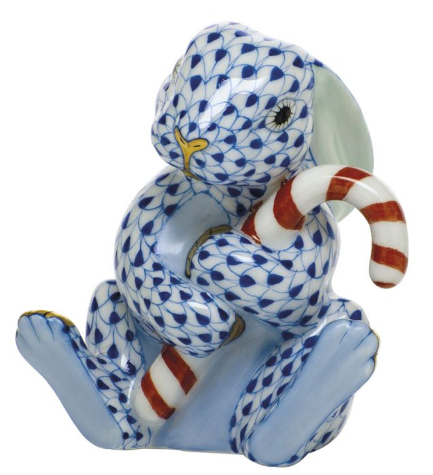 Herend Candy Cane Bunny