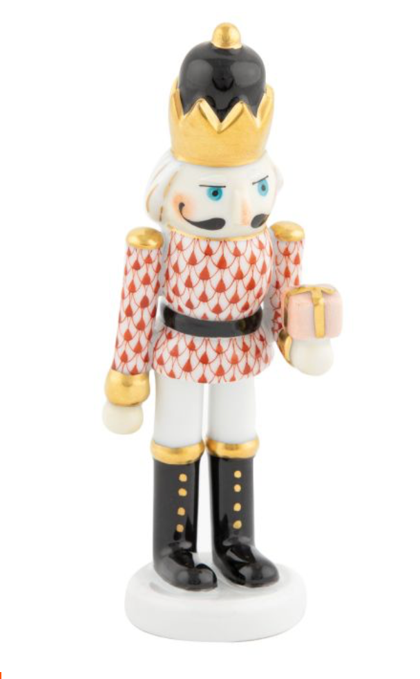 Herend Nutcracker With Gift