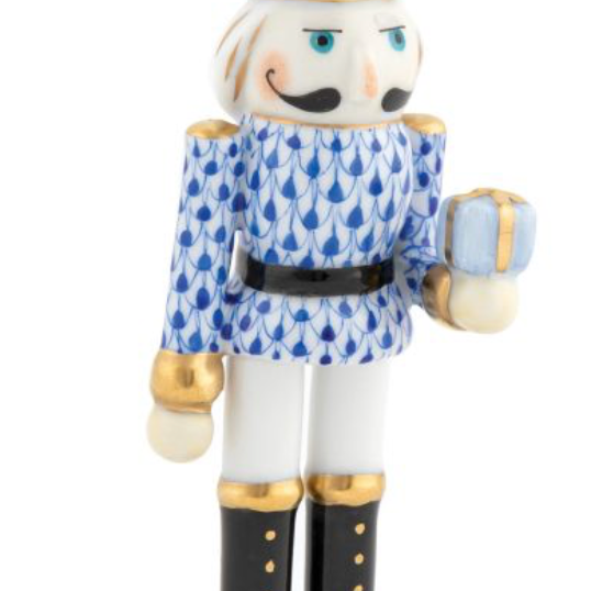 Herend Nutcracker With Gift