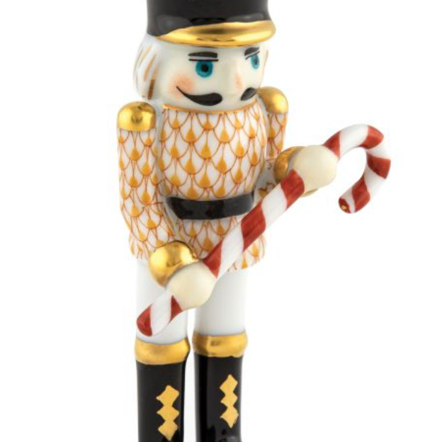 Herend Nutcracker With Candy Cane