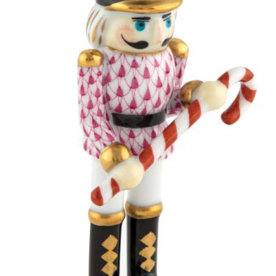 Herend Nutcracker With Candy Cane
