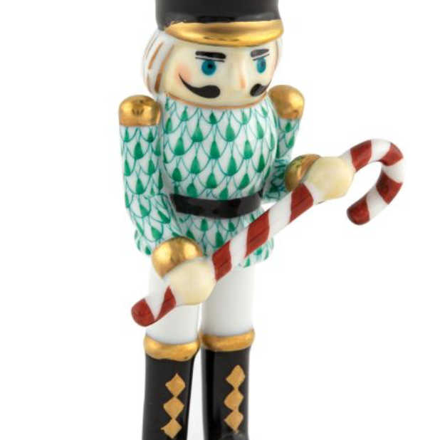 Herend Nutcracker With Candy Cane