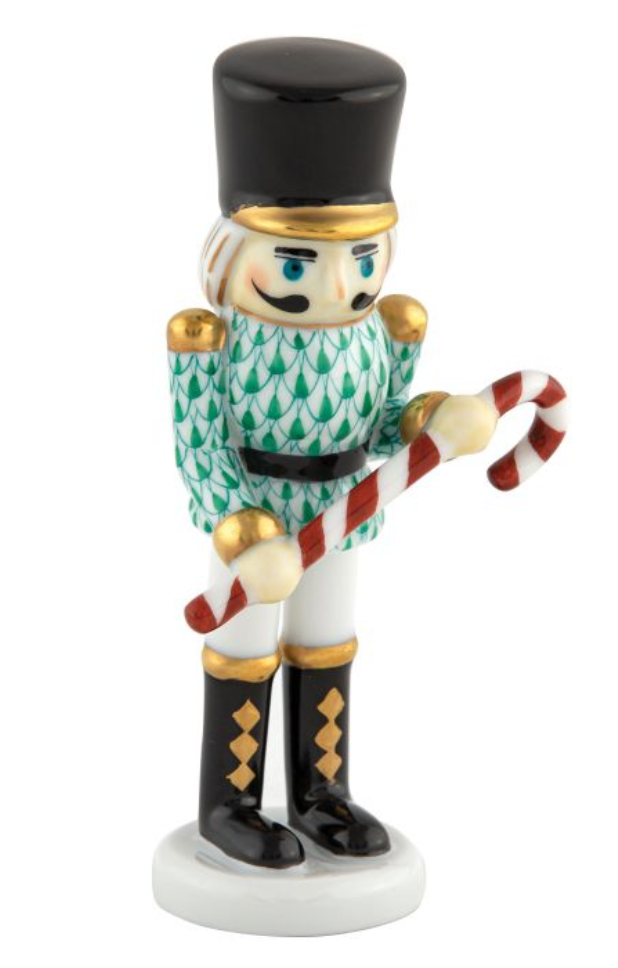 Herend Nutcracker With Candy Cane