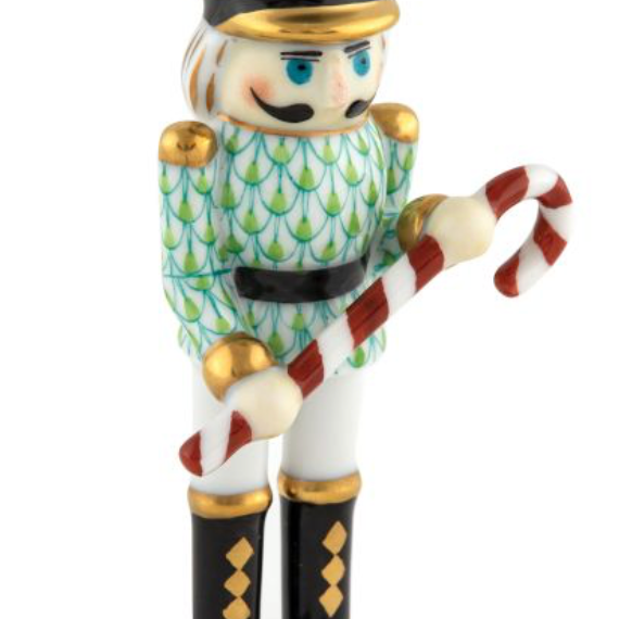 Herend Nutcracker With Candy Cane