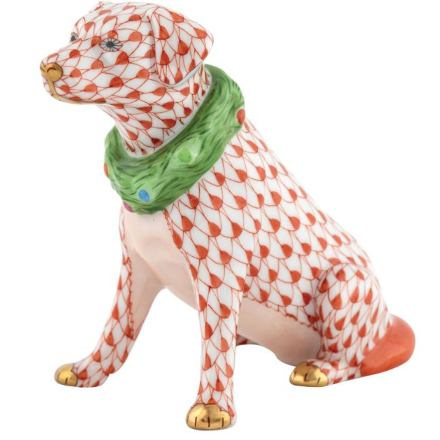 Herend Holiday Dog