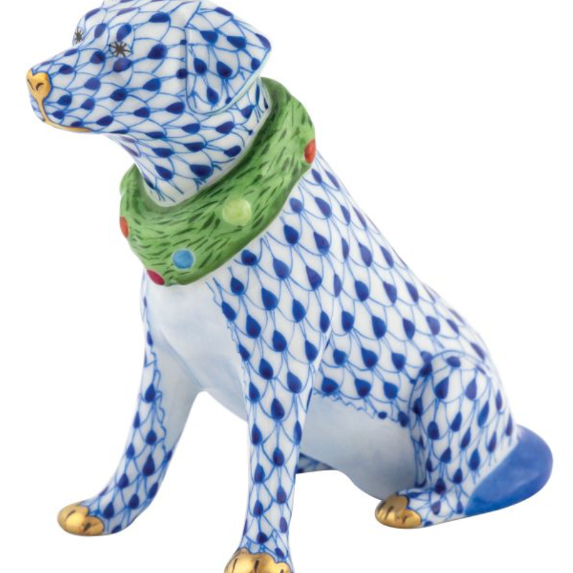 Herend Holiday Dog