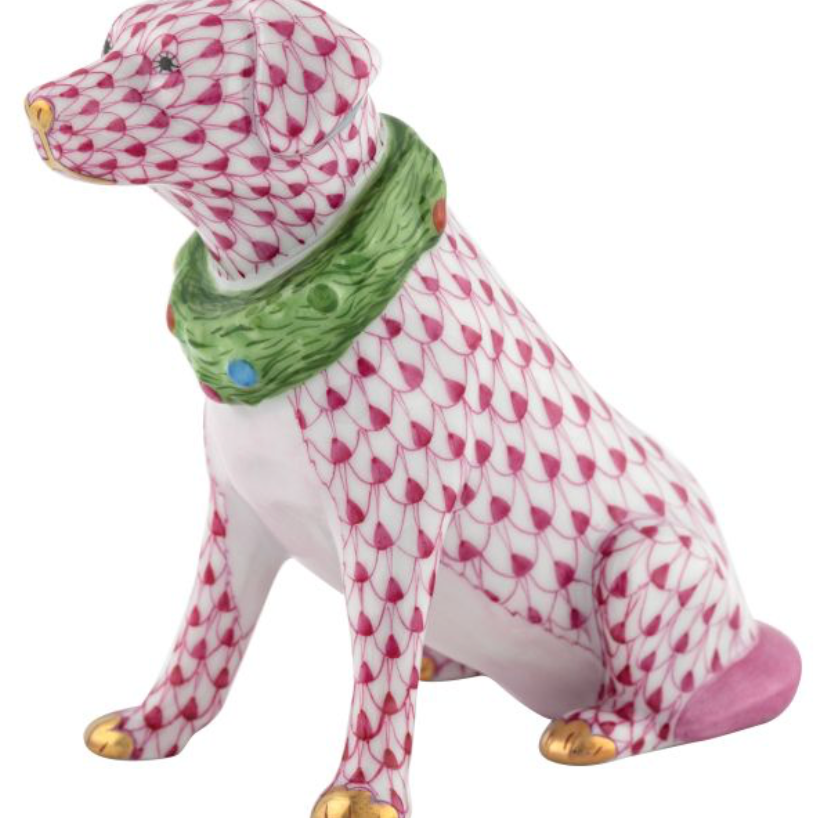 Herend Holiday Dog