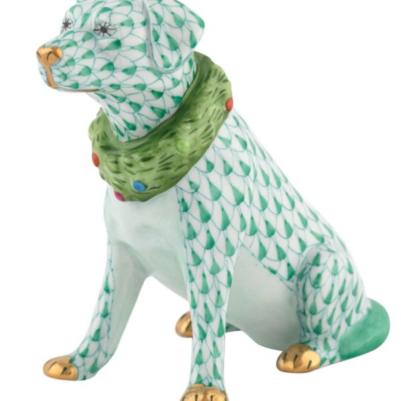 Herend Holiday Dog