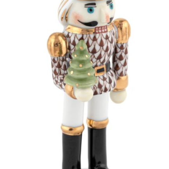 Herend Nutcracker With Christmas Tree
